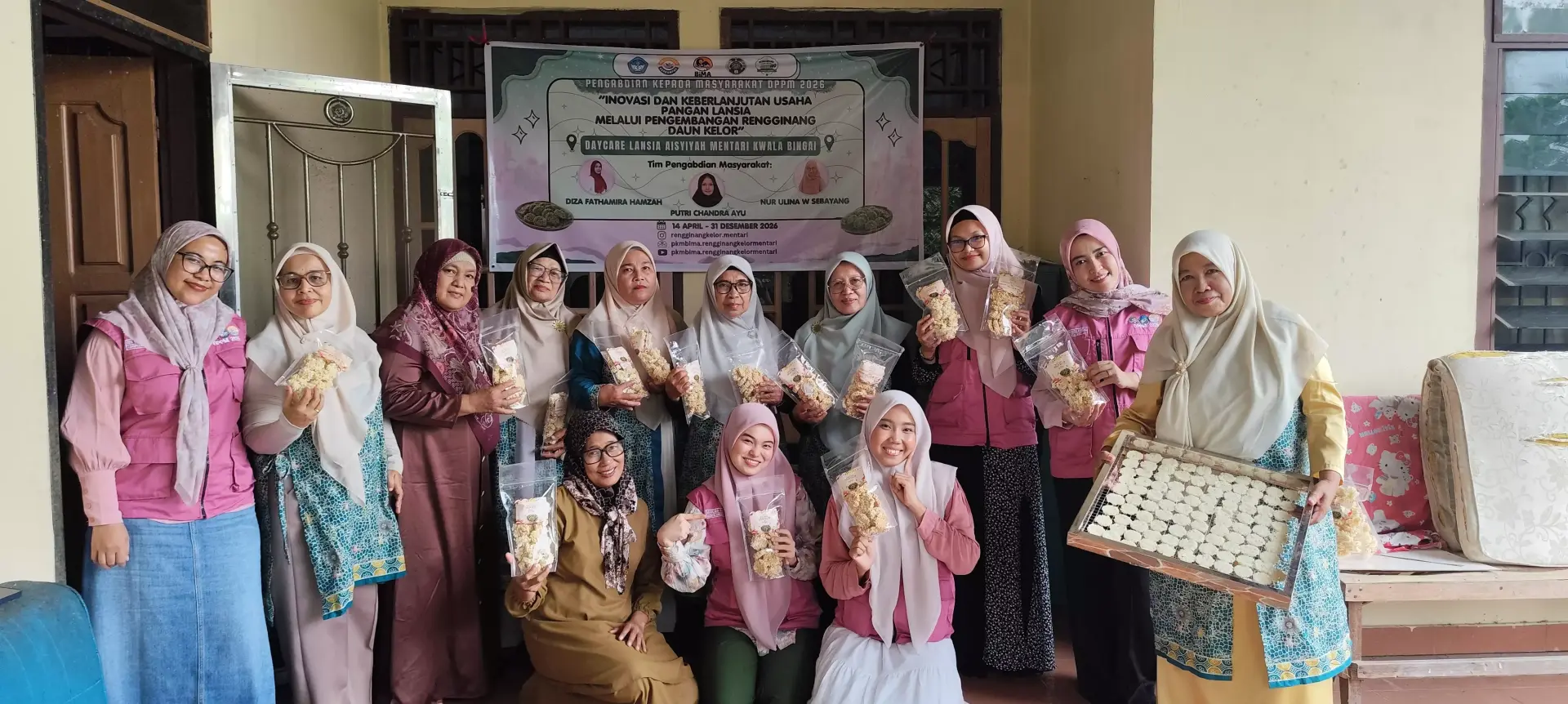 USU Community Service Team Develops Moringa Leaf Rengginang to Empower Older Adults
